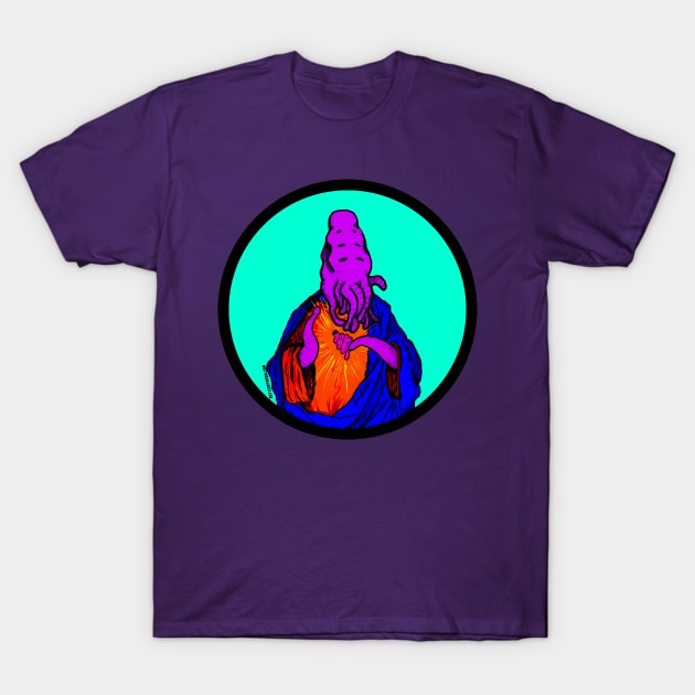 Tentacle Jesus Circle T-Shirt by RevTerry